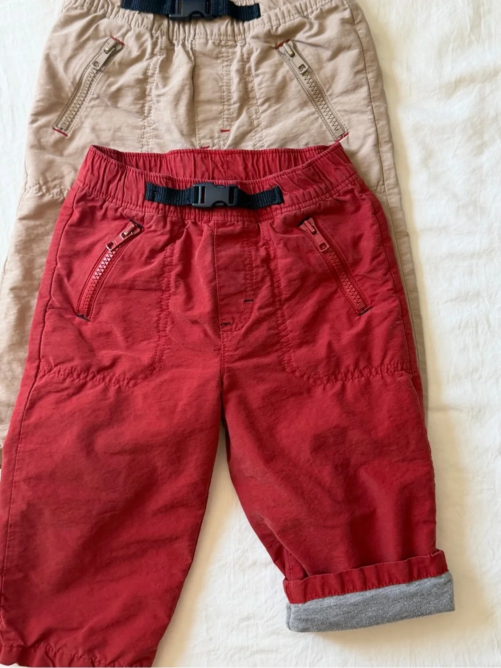 Vintage Y2K Gymboree 2006 Lined Cargo Pants 2-Pair Lot 12-18M